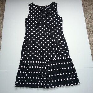 Dare To Dress Black Sleeveless Polka Dot Summer Dress